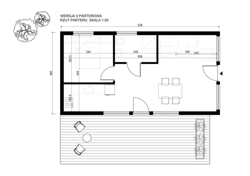 Nowy dom parterowy 45 m2 szkieletowy w 3mce - zdjęcie 7