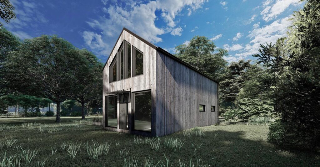 Nowy Dom szkieletowy 45m2 1-piętr. st.deweloperski - zdjęcie 1