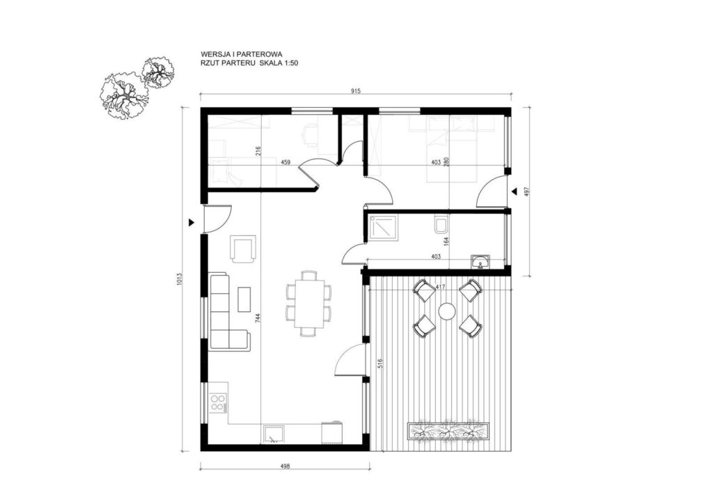 Nowy Dom parterowy 70 m2 szkieletowy w 3mce - zdjęcie 6