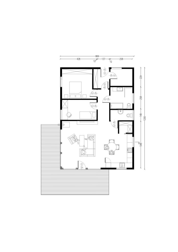 Nowy Dom parterowy 100 m2 szkieletowy w 3mce - zdjęcie 5