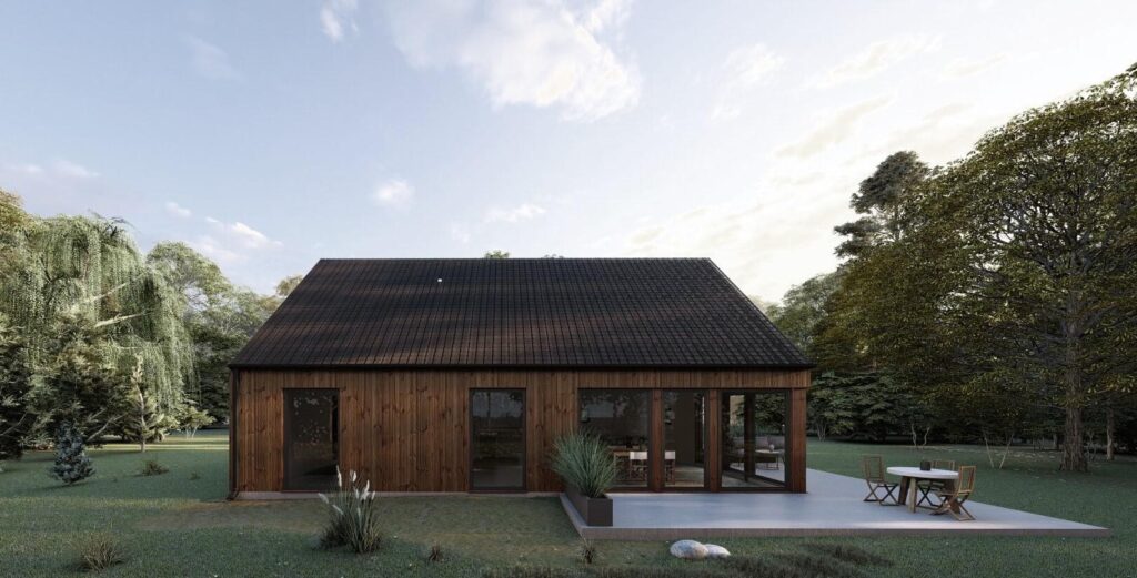 Nowy Dom parterowy 100 m2 szkieletowy w 3mce - zdjęcie 2