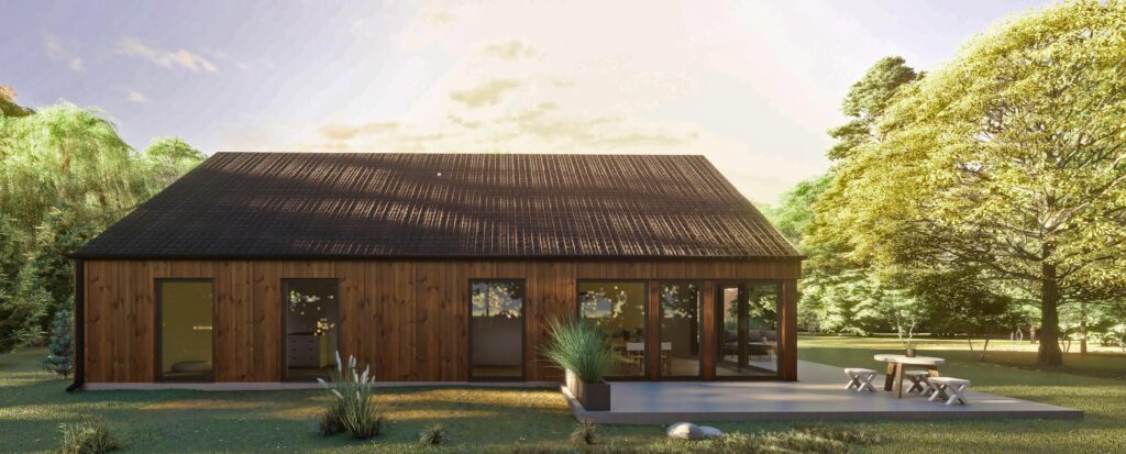 Nowy Dom parterowy 130 m2 szkieletowy w 3mce - zdjęcie 1