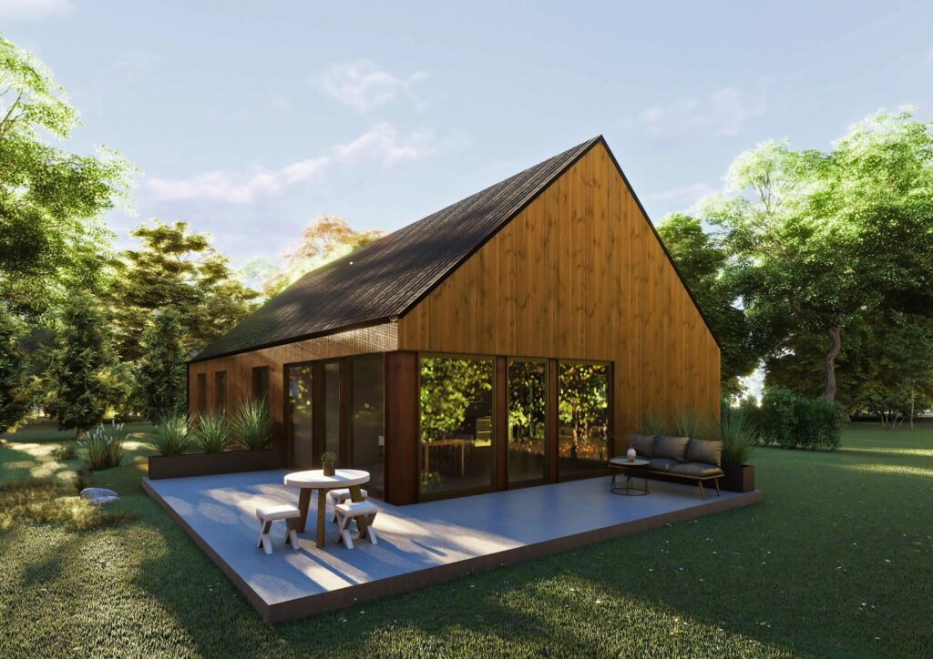 Nowy Dom parterowy 130 m2 szkieletowy w 3mce - zdjęcie 2