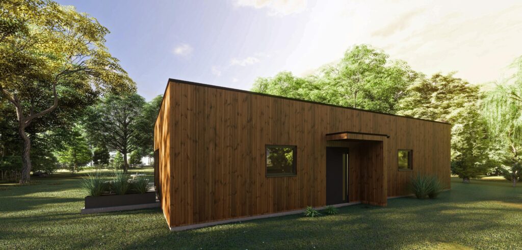 Nowy Dom parterowy 130 m2 z dachem płaskim - zdjęcie 4