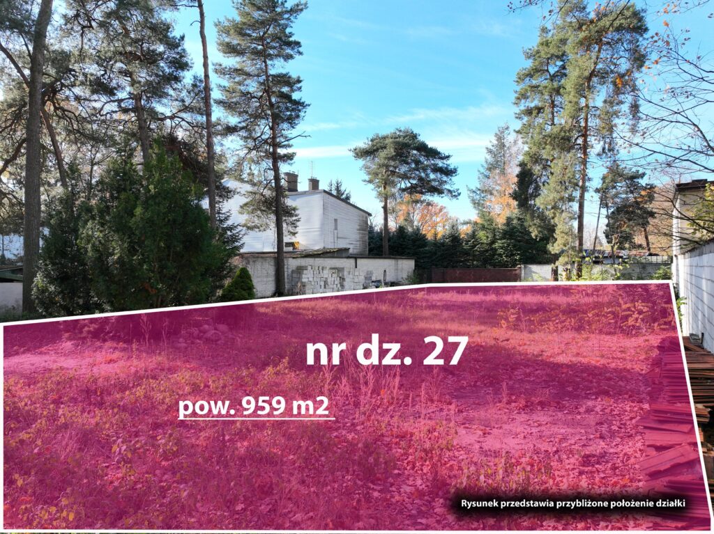 Działka 959 m2, PKP, blisko Wwa, mpzp, media - zdjęcie 1