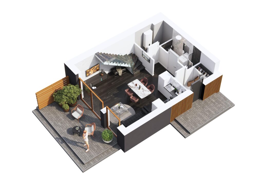Dwupoziomowy apartament z ogrodem w promocji. - zdjęcie 9