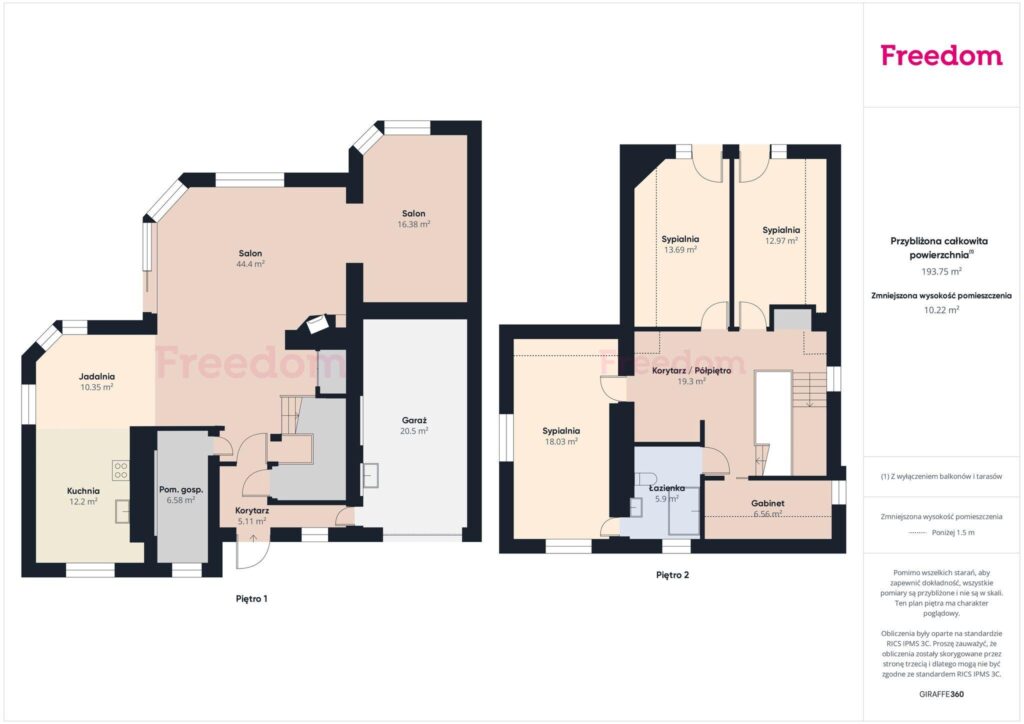 Luksusowy dom w Kortowie – 8 pokoi - rzut 1