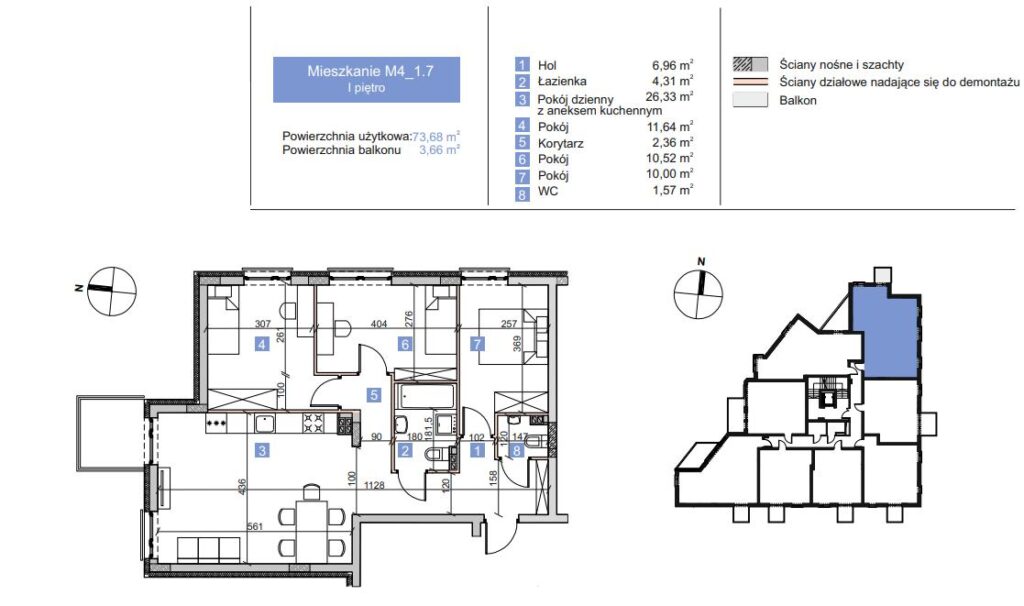 ROZKŁADOWE | M4 | DUŻE | BALKON - zdjęcie 2