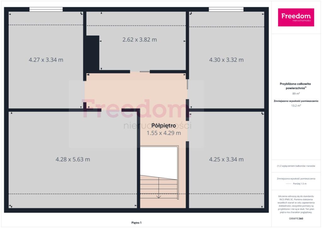 Dom wolnostojący z działką 2214 m2 - rzut 2