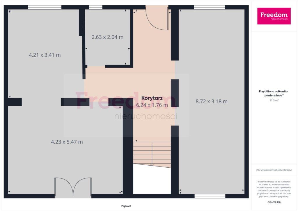 Dom wolnostojący z działką 2214 m2 - rzut 3