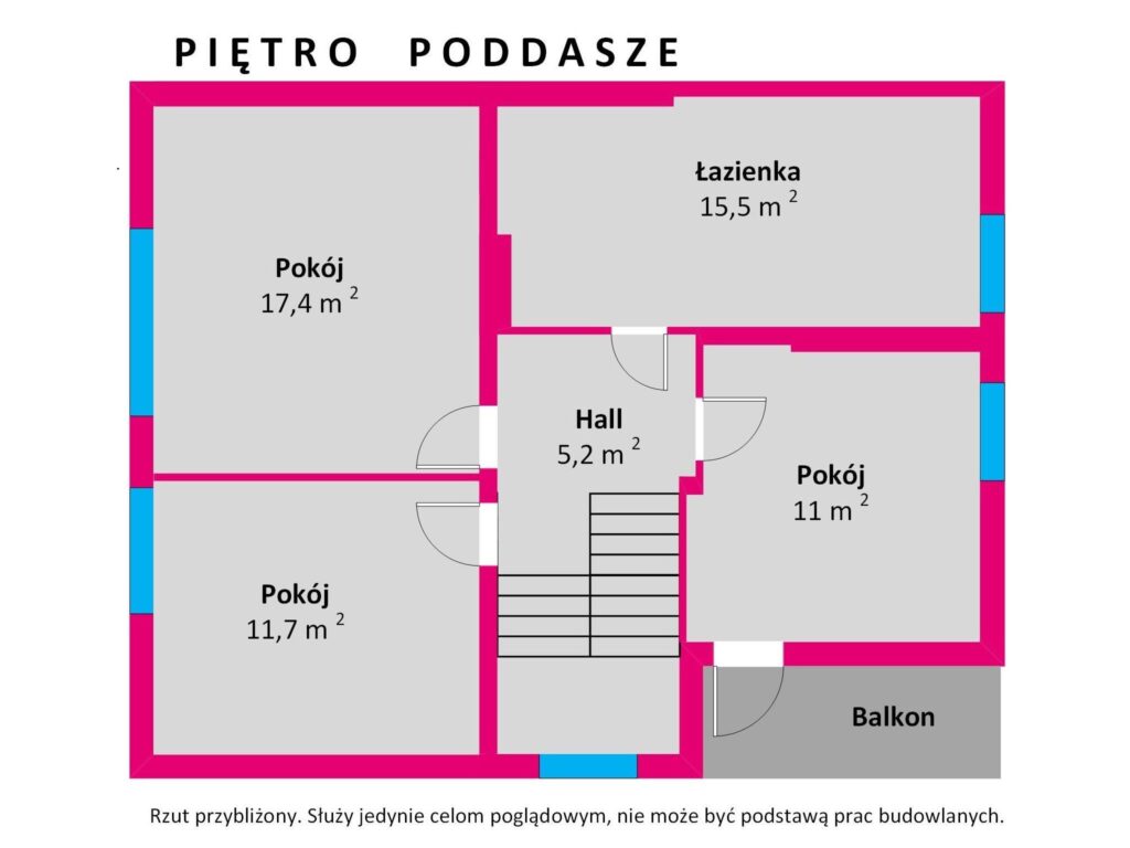 Funkcjonalny dom o pow. 130m2 na działce 388m2 - rzut 2