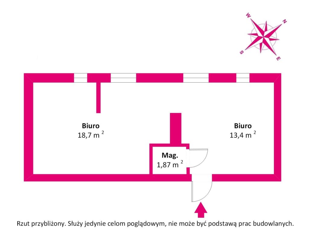 Lokal w super lokalizacji na wynajem - rzut 1
