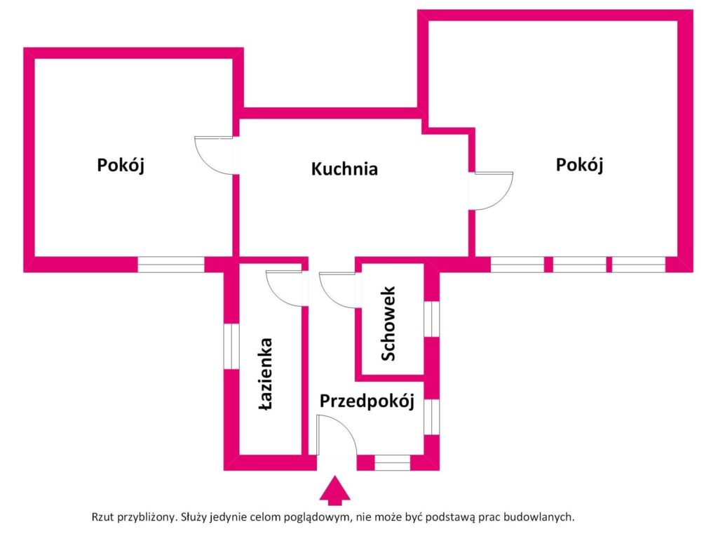Dom  na dużej działce. - rzut 1