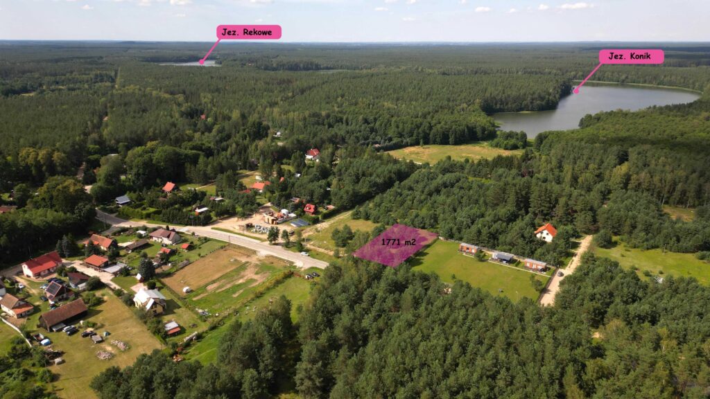 Atrakcyjna działka budowlana 1771 m² w Rekownicy - zdjęcie 1