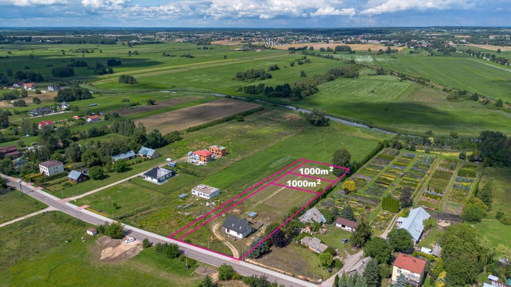 2 działki budowlane po 1000 m2 każda, WZ, Fasty - zdjęcie 3
