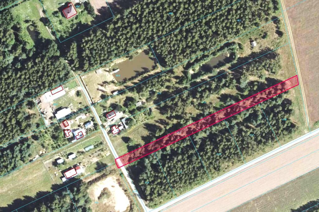 Działka 1989 m2 w Zalutyniu w gminie Piszczac - zdjęcie 3