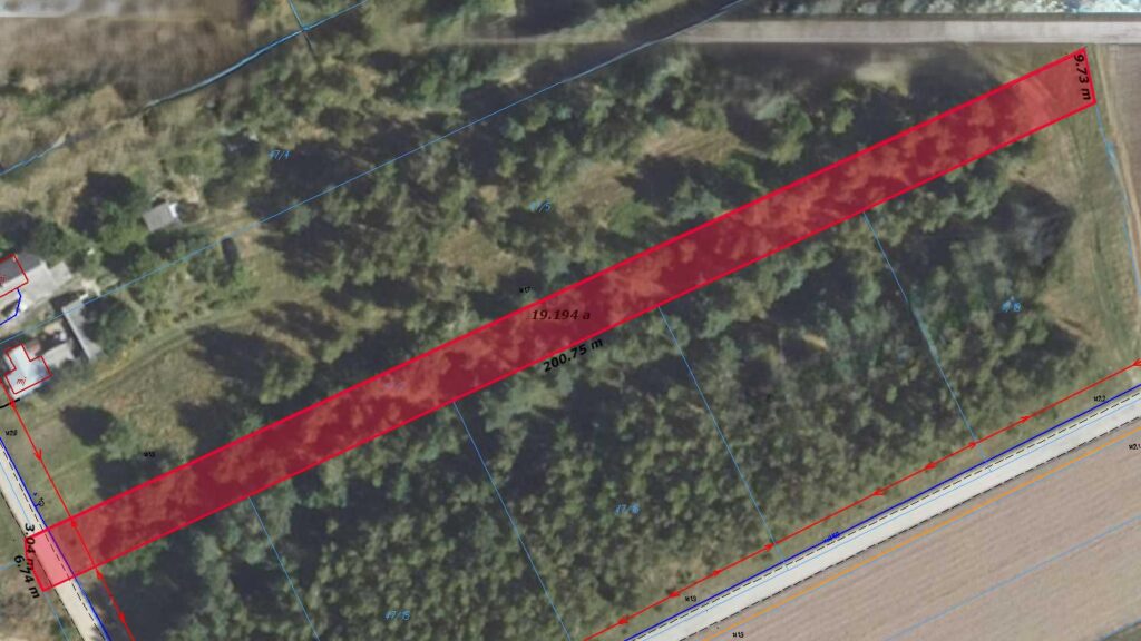 Działka 1989 m2 w Zalutyniu w gminie Piszczac - zdjęcie 4