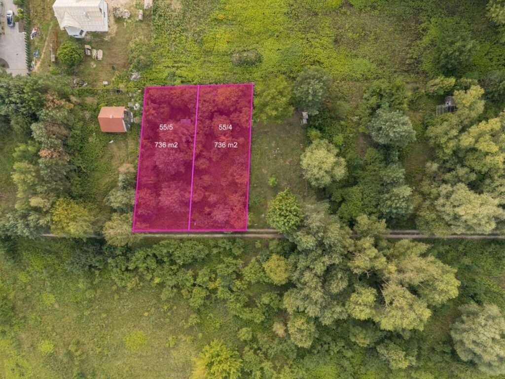 Dwie działki po 736 m2 w Kiełpinie, Miejscowy Plan - zdjęcie 1