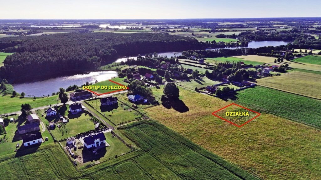 Działka siedliskowa 30 arów blisko jeziora i lasu - zdjęcie 2