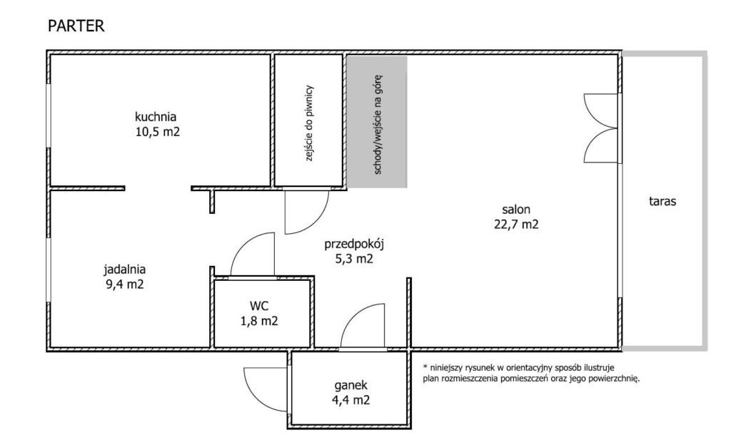 Dom nad samym Jeziorakiem – Lipowy Dwór, Iława - rzut 2