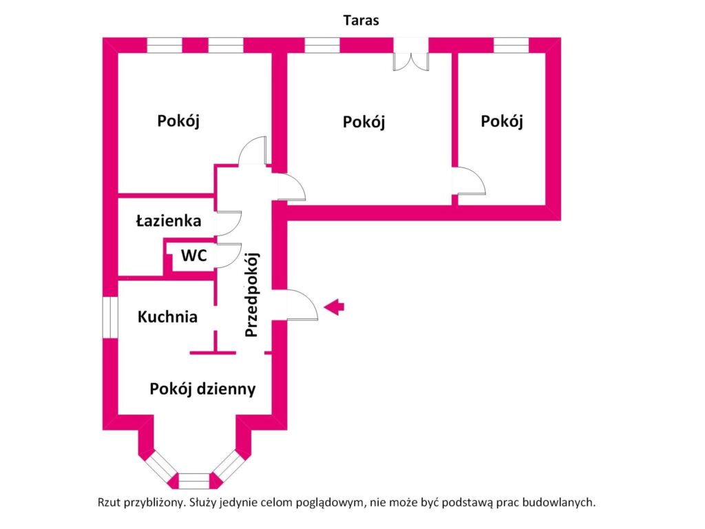 Klimatyczne 4 pokojowe w willi - rzut 1