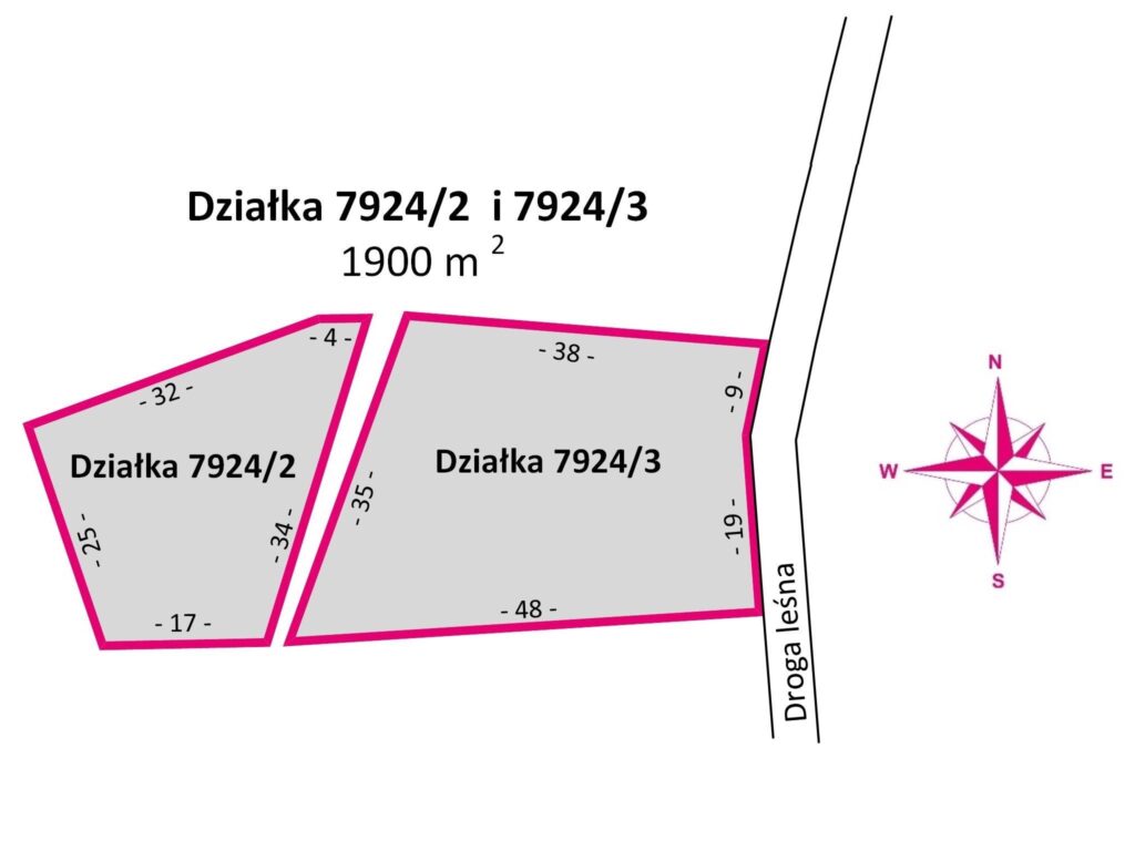 Działki leśne 19 ar – Rakszawa, Potok - rzut 1