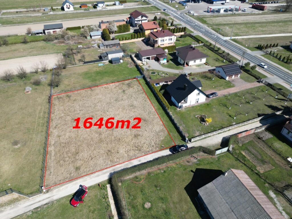 Działka budowlana 1646 m2 Zawady k. Bełchatowa - zdjęcie 1