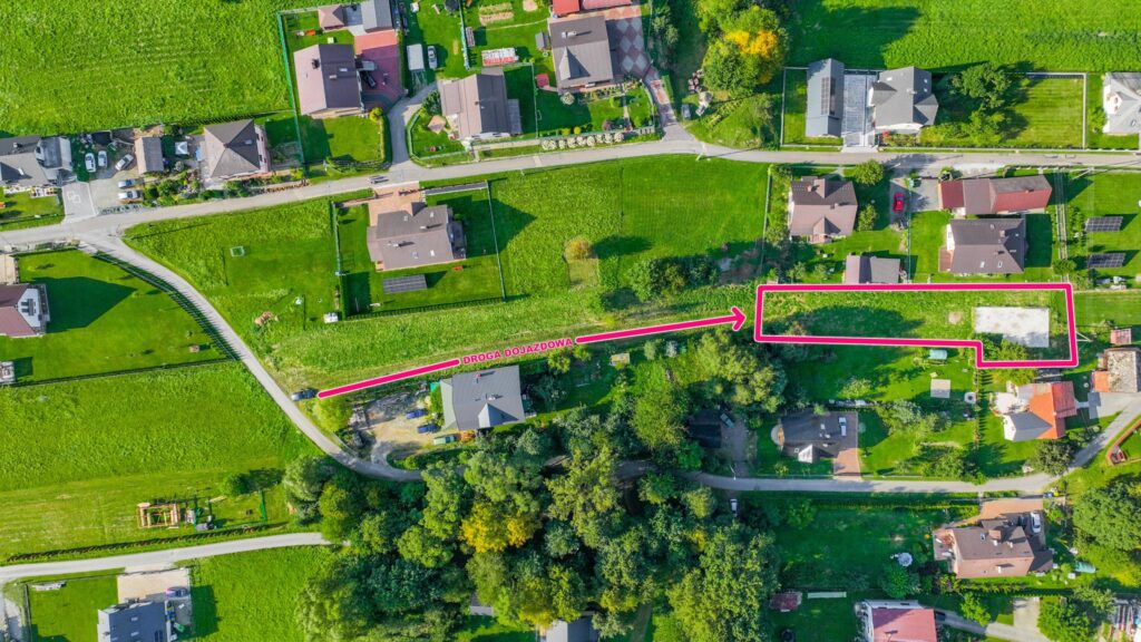 Działka budowlana z fundamentem – Łękawica - zdjęcie 3