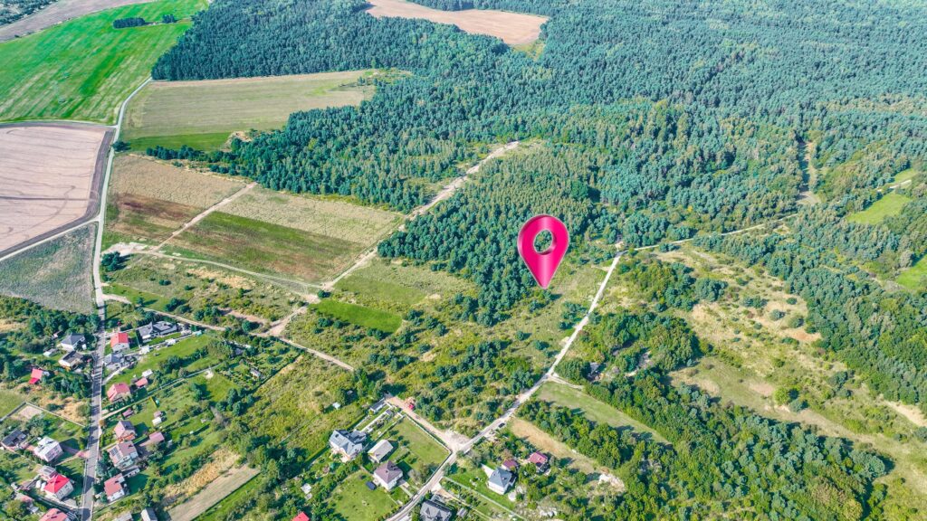 Działka pod zabudowę mieszkaniową i usługową - rzut 1