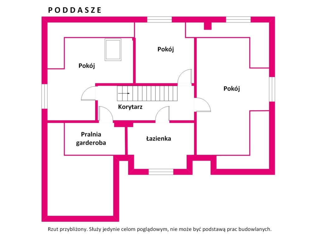 Przestronny, energooszczędny dom z ogrodem i garaż - rzut 1
