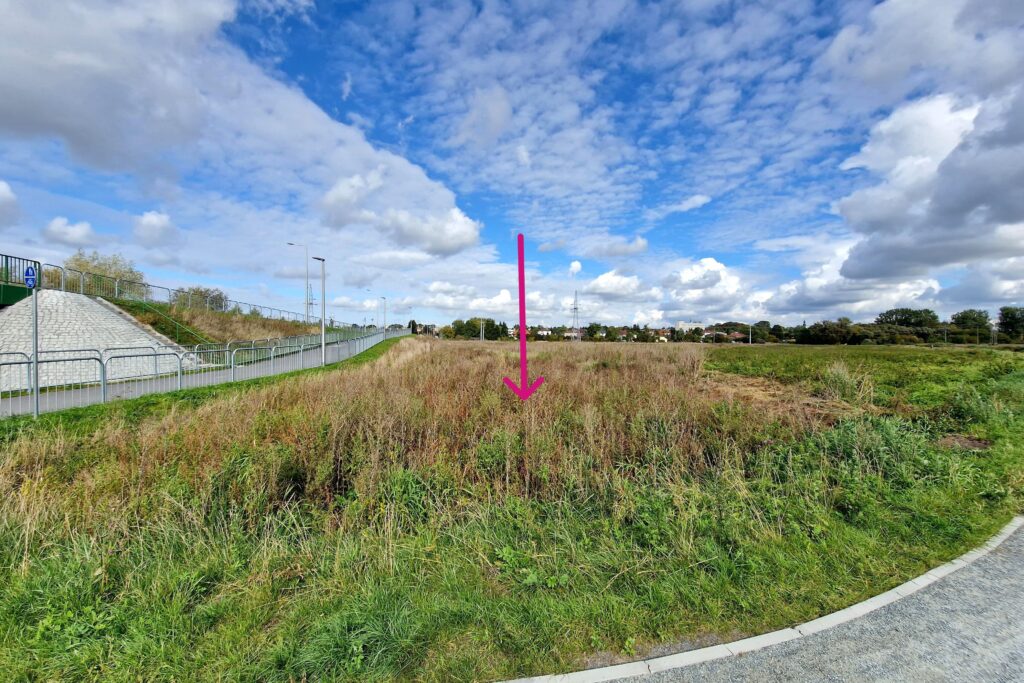 Duża łąka nad Krzną przy nowym moście i ścieżce - zdjęcie 4