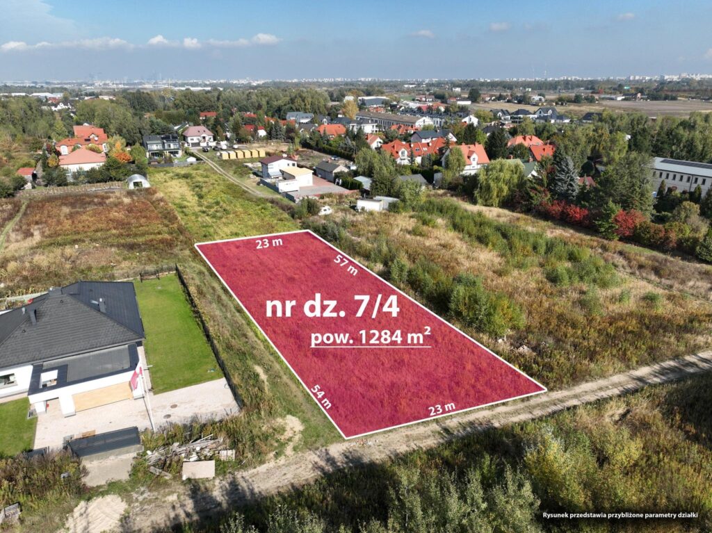 Działka budowlana 1284 m2, media,  Dawidy Bankowe - zdjęcie 1