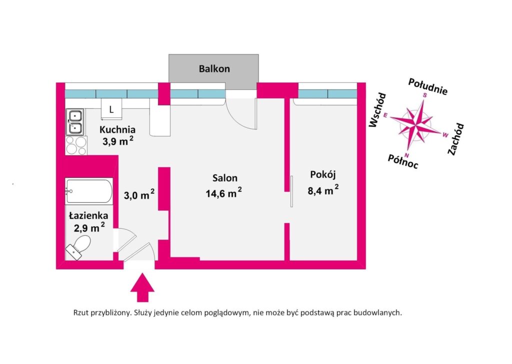 Blisko centrum, z balkonem. - zdjęcie 10