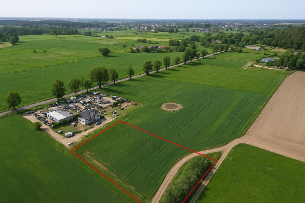 Działka budowlana do jeziora 1 km. - zdjęcie 1