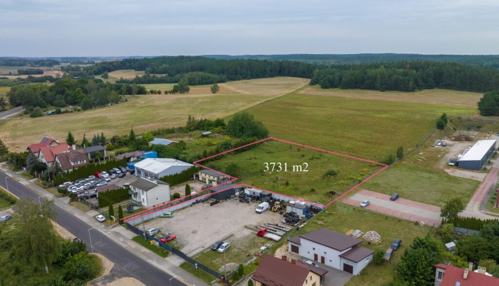 Duża działka pod budowę 3731 m² - zdjęcie 3
