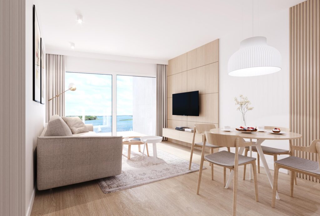 Nowoczesny apartament nad jeziorem - zdjęcie 8