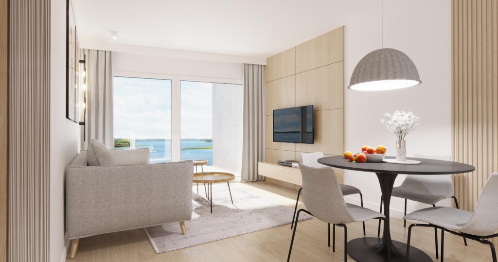 Nowoczesny apartament nad jeziorem - zdjęcie 7