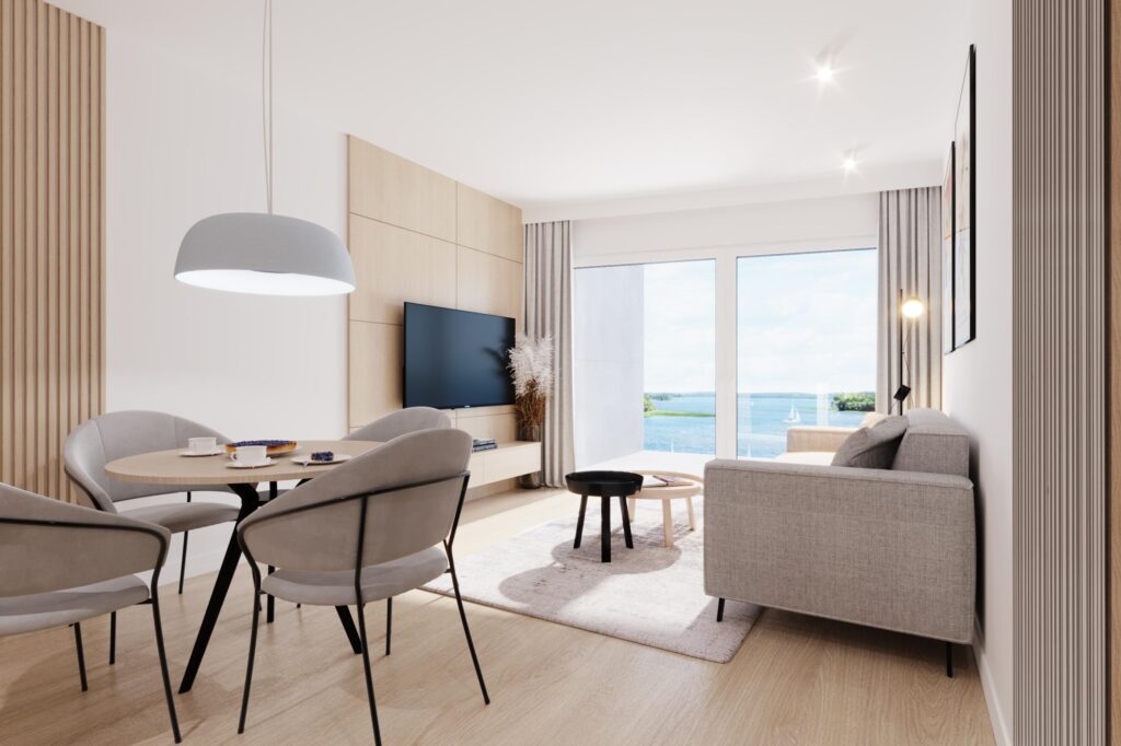 Nowoczesny apartament nad jeziorem - zdjęcie 5