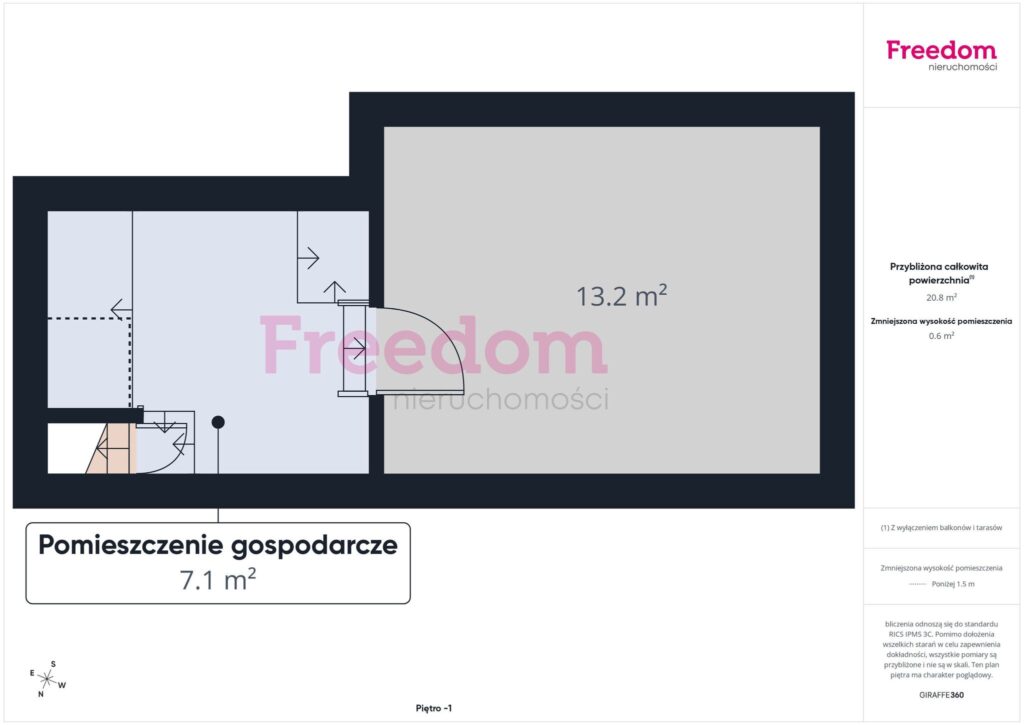 Dom z dużą działką i ogromnym potencjałem. - rzut 1