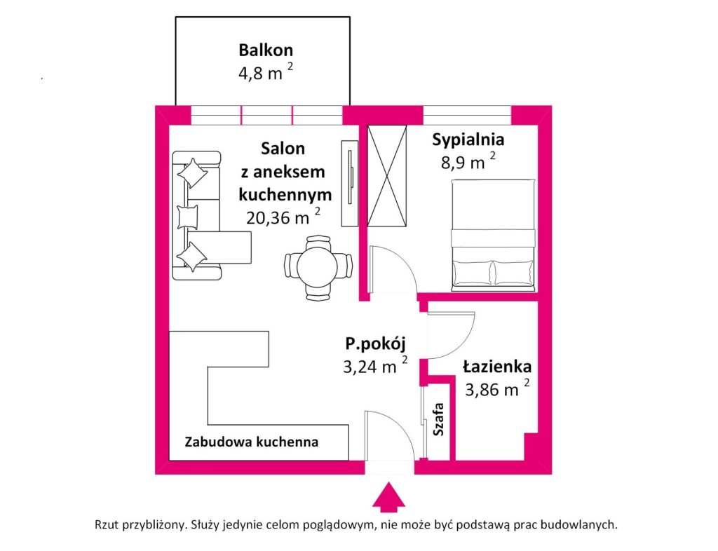 Mieszkanie na sprzedaż Iława, Ziemowita 13 - rzut 1