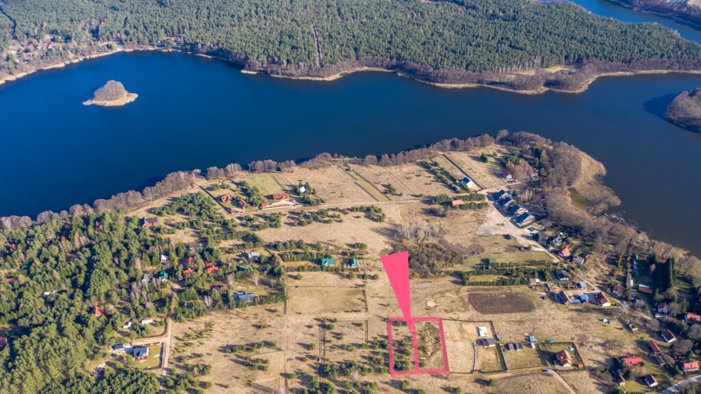 Atrakcyjna działka nad jeziorem -1501 m², Jabłonka - zdjęcie 1