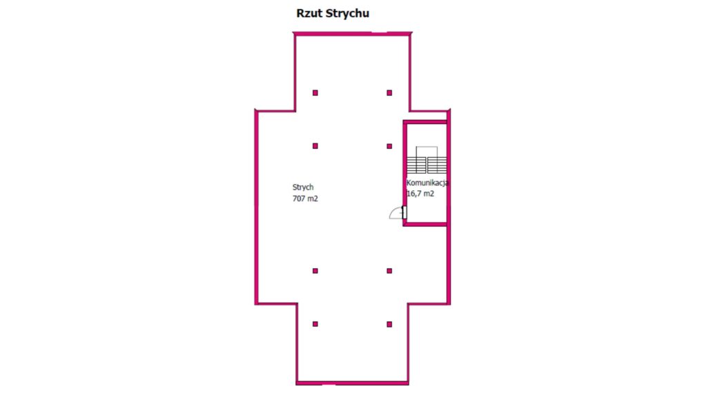 Lokal 965,50 m² – centrum Giżycka - rzut 4
