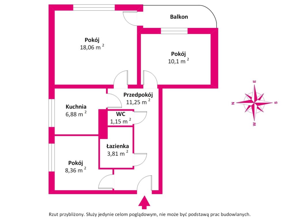 3 pokojowe mieszkanie, os. Jagiellońskie - zdjęcie 2