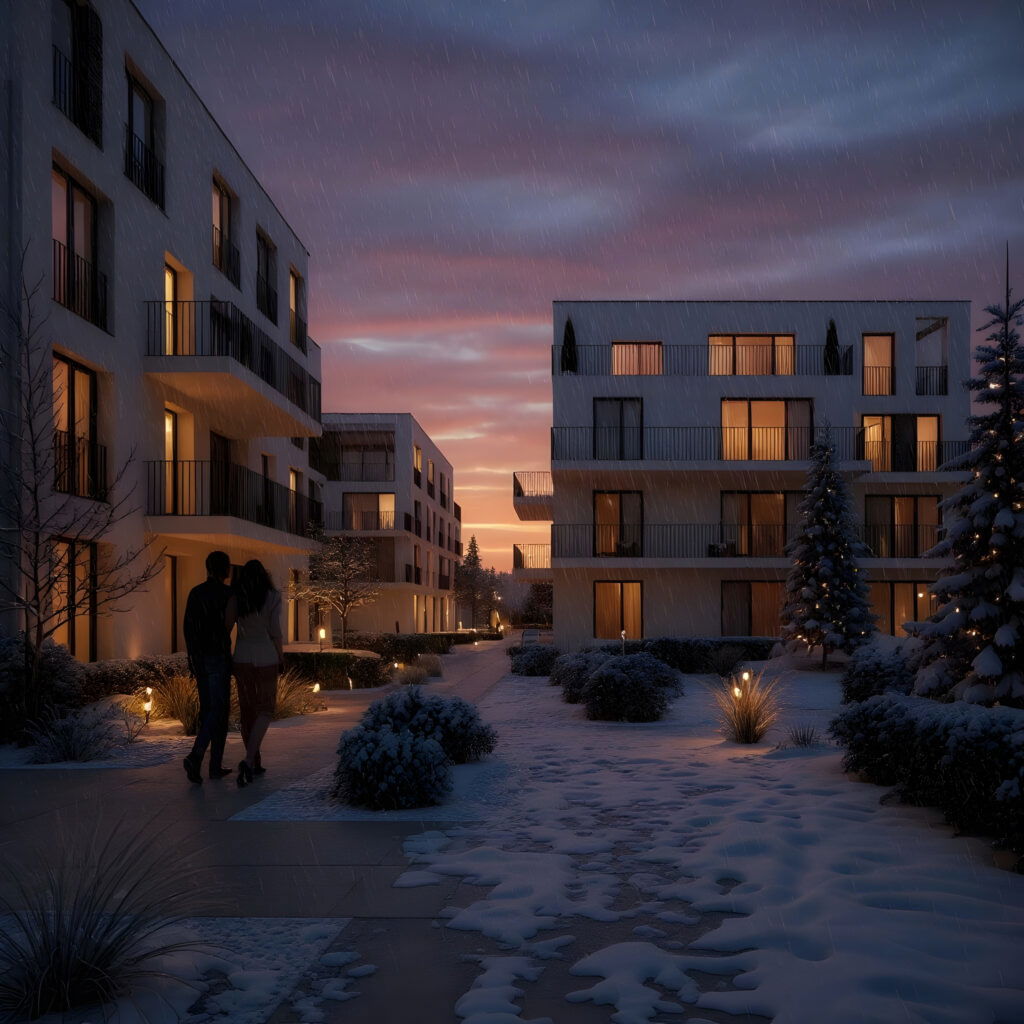 Nove Ogrody Elbląg -apartamentowce z halą garażową - zdjęcie 1