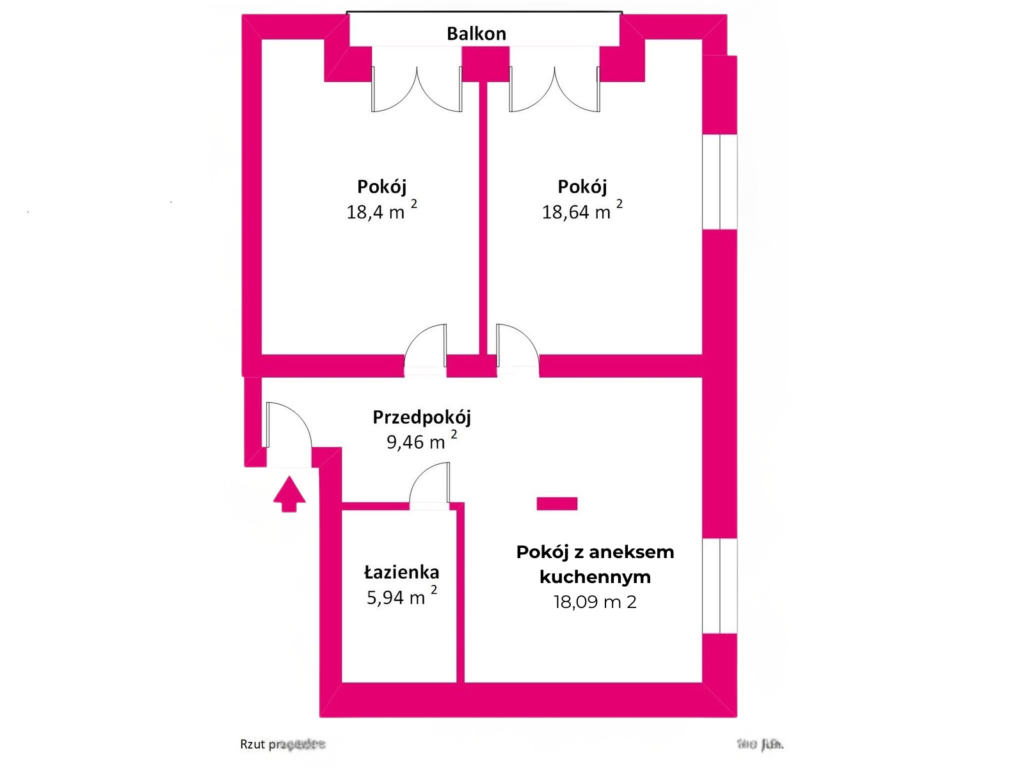 Dwustronne 3 pokoje w sercu Nowej Huty - zdjęcie 4