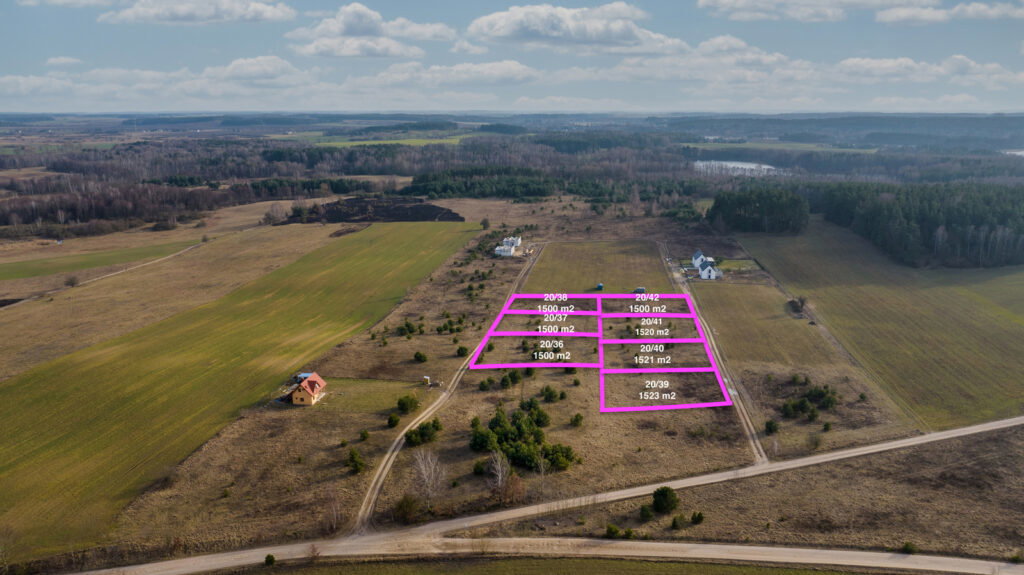 Działki budowlane na Mazurach 1500 m² - zdjęcie 3