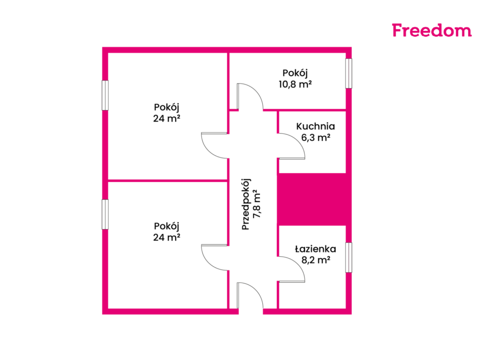 Przestronne mieszkanie z działką – Tarnowskie Góry - rzut 1