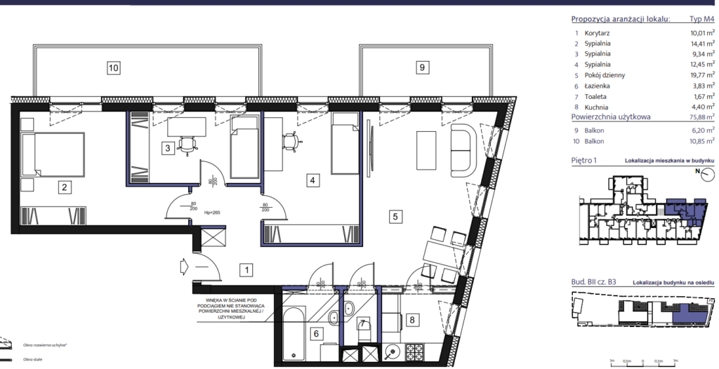 Primacasa w centrum Piaseczna - rzut 1