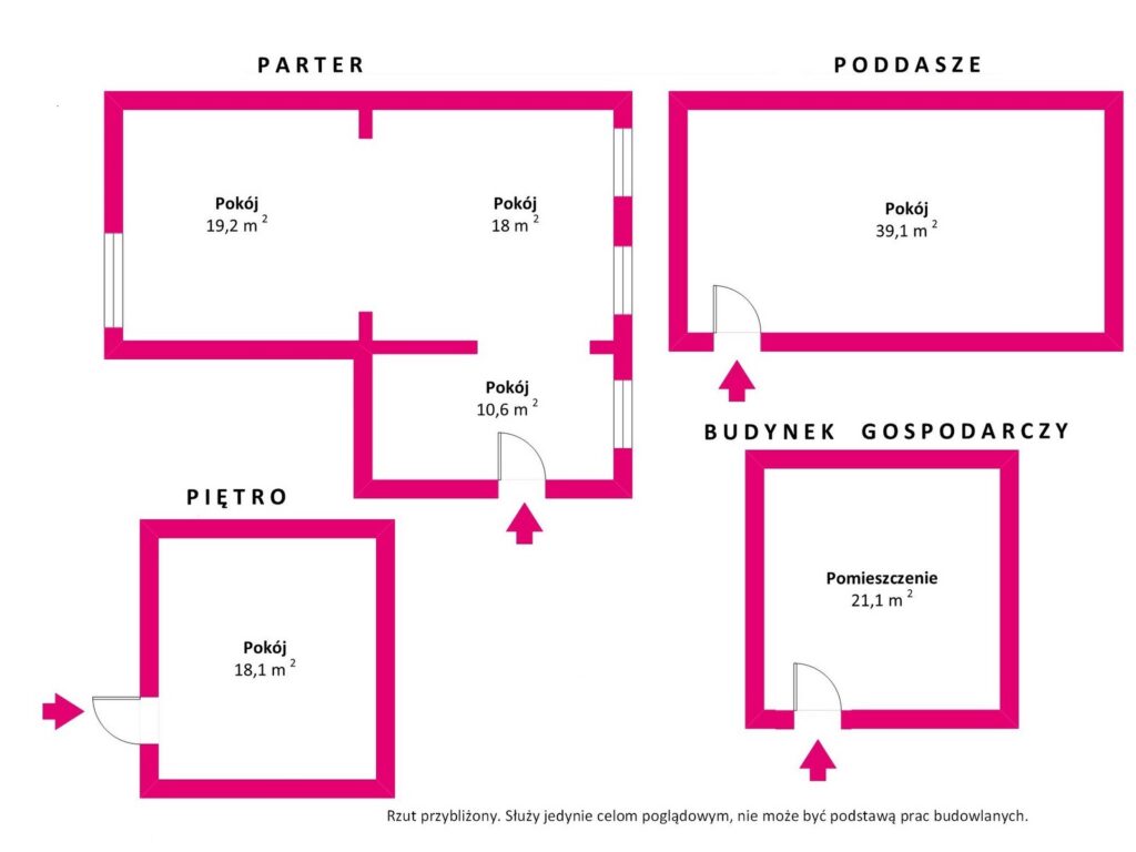 Lokal z potencjałem w Mikołajkach – blisko jeziora - rzut 1