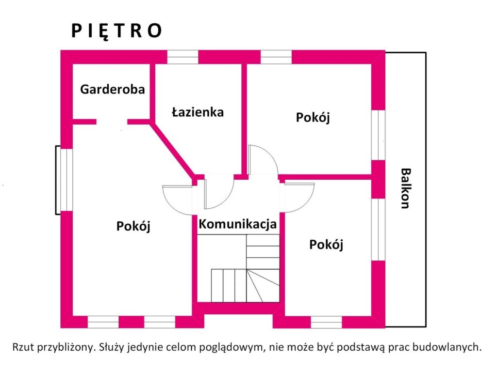 Przestronny dom z ogrodem - rzut 2
